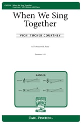 When We Sing Together SATB choral sheet music cover